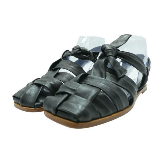 Black Flat Sandals
