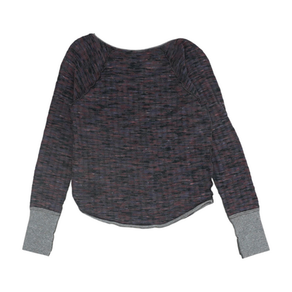 Purple Print Blouse