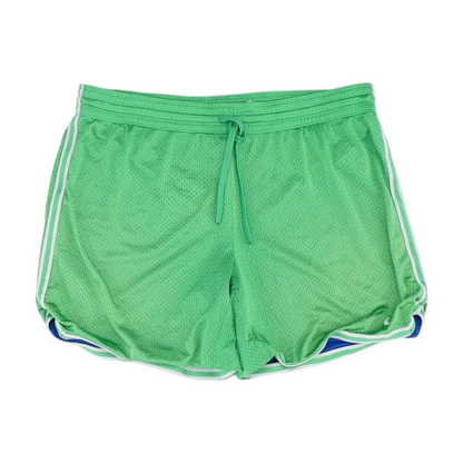 Green Solid Active Shorts