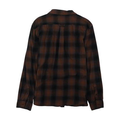 Brown Plaid Flannel Button Down