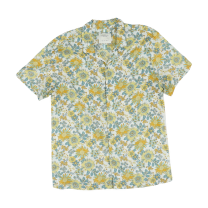 Multi Floral Short Sleeve Button Down
