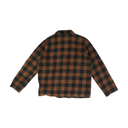 Brown Check Pajama Top