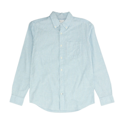 Blue Striped Long Sleeve Button Down