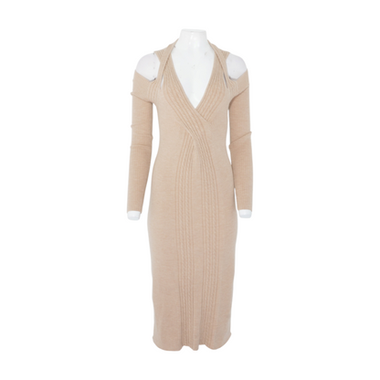 LITA by Ciara Women's Cable Strapped Dress in Doe