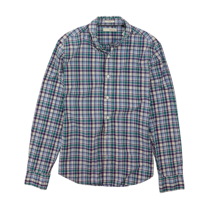Multi Plaid Long Sleeve Button Down