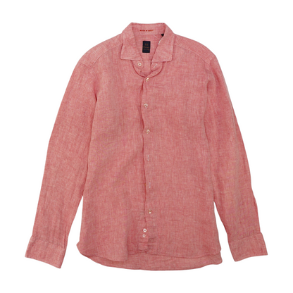 Pink Solid Long Sleeve Button Down