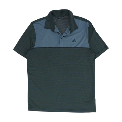 Gray Polka Dot Short Sleeve Polo