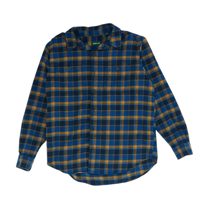 Blue Plaid Flannel Button Down