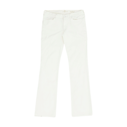 White Bootcut Jeans