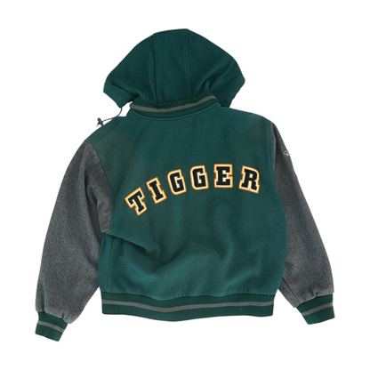 Vintage The Disney Store Embroidered 'Tigger Bounce Champion' Hooded Bomber Jacket