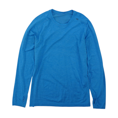 Blue Solid Active T-Shirt