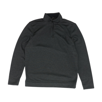 Charcoal Striped 1/4 Zip Pullover