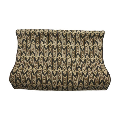 Brown Juno 2-in-1 Merino Blend Monogram Logo Scarf