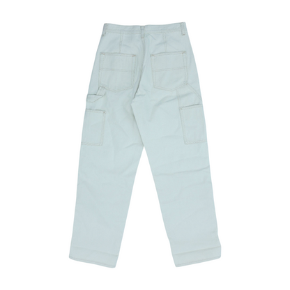 Beige Straight Pants