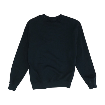 Black Solid Sweatshirt Pullover