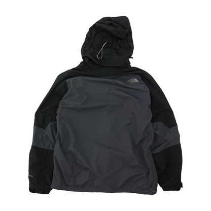 Gray Color Block Rain Jacket