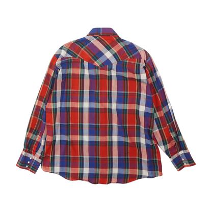 Vintage Multi Plaid Long Sleeve Button Down