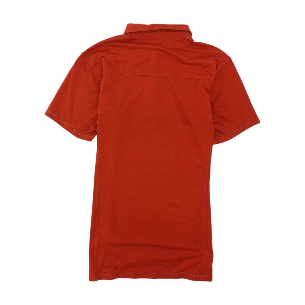 Red Solid Short Sleeve Polo