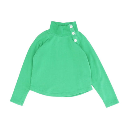 Green Solid Sweatshirt Pullover