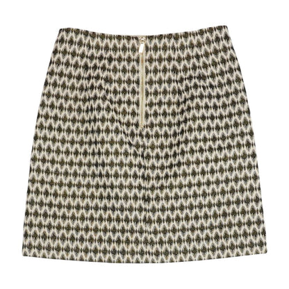 Beige Misc Mini Skirt