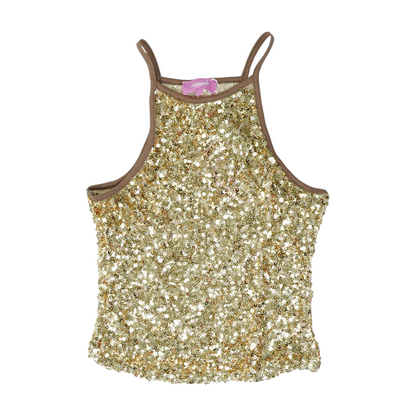 Gold Cropped Blouse