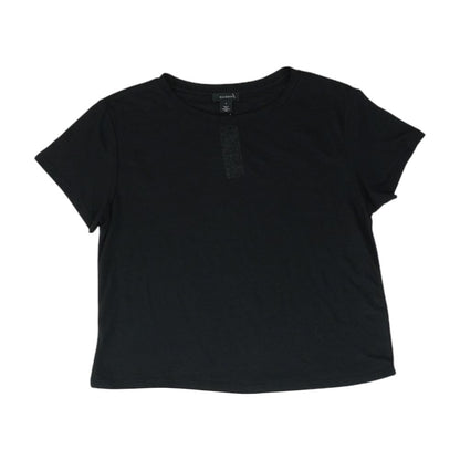 Black Solid Crewneck T-Shirt