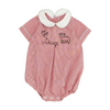 Red Georgia Bulldogs Check Short Sleeve One-Piece