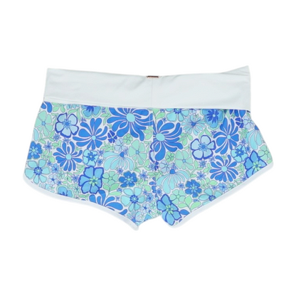 White Floral Swim Bottom