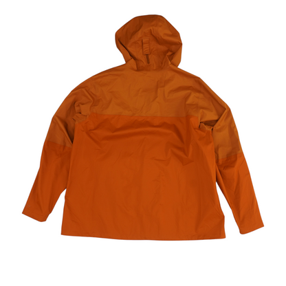 Orange Color Block Rain Jacket