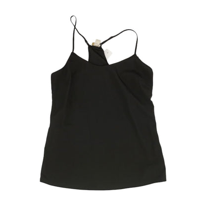 Black Solid Sleeveless Blouse