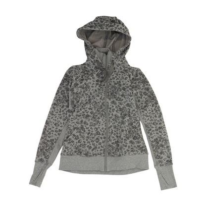 Gray Animal Print Active Jacket