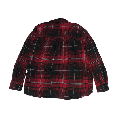 Red Plaid Flannel Button Down