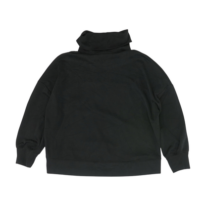 Black Solid Sweatshirt Pullover