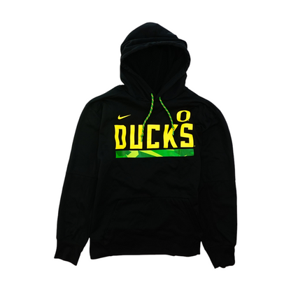 Black Oregon Ducks Solid Hoodie Pullover