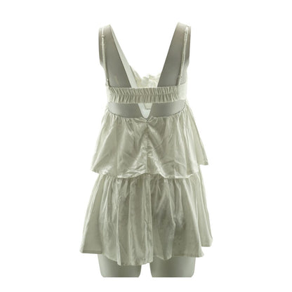 White Formal Mini Dress