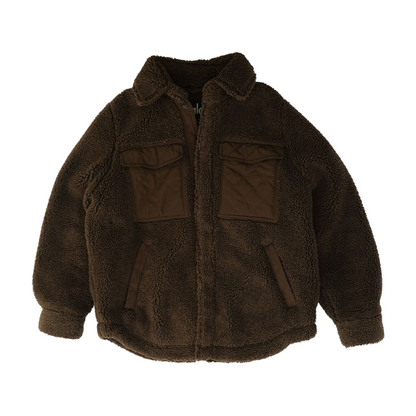 Brown Solid Jacket