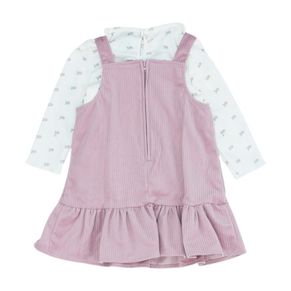Mauve Floral Dress