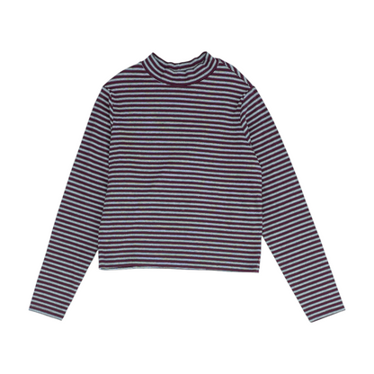 Maroon Striped Blouse