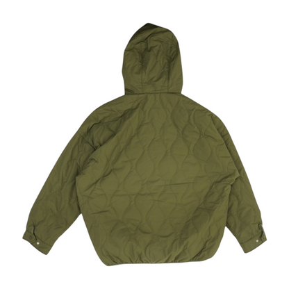 Green Solid 1/4 Zip Pullover