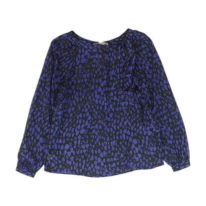 Black Animal Print Blouse