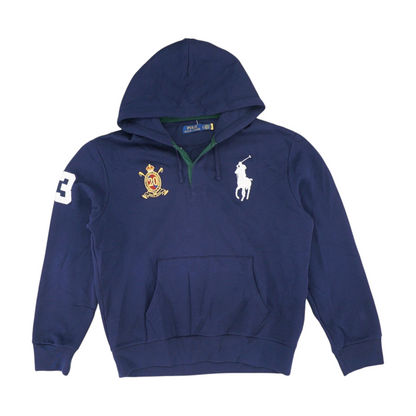 Navy Solid Hoodie Pullover