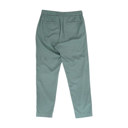 Green Solid Dress Pants