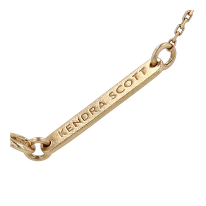 14K Yellow Gold Diamond Pendant Necklace