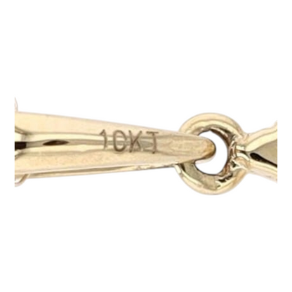 10K Yellow Gold Citrine Pendant Necklace