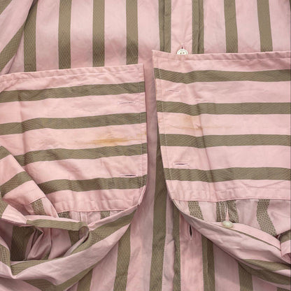 Pink Striped Long Sleeve Button Down