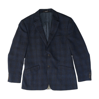 Navy Plaid Sport Coat