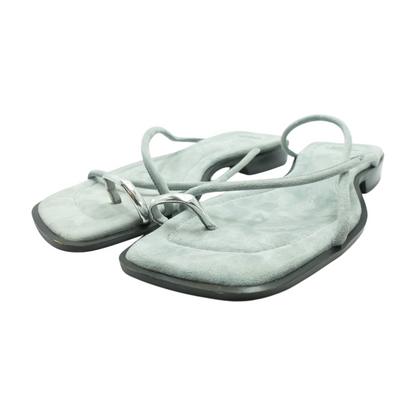 Gray Flat Sandals