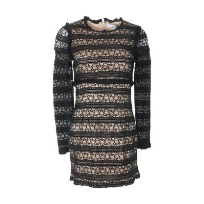 Black Abstract Mini Dress