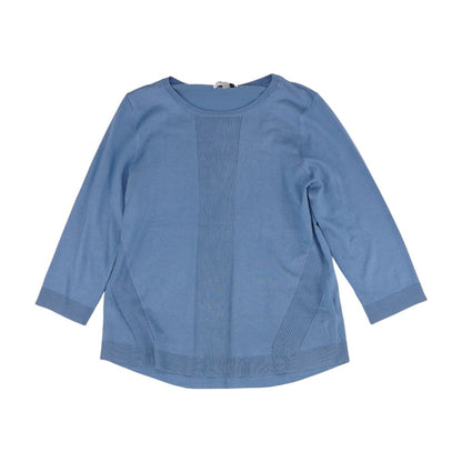Blue Solid Sweater