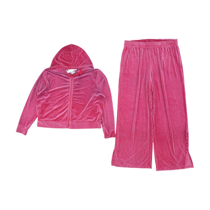 Magenta Striped Active Set